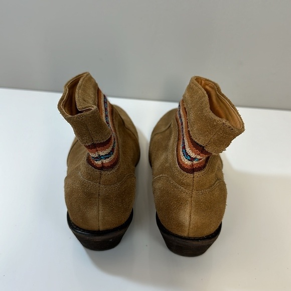 Fortress of Inca Suede Aztec Ankle Boots Size 6 - Picture 9 of 16
